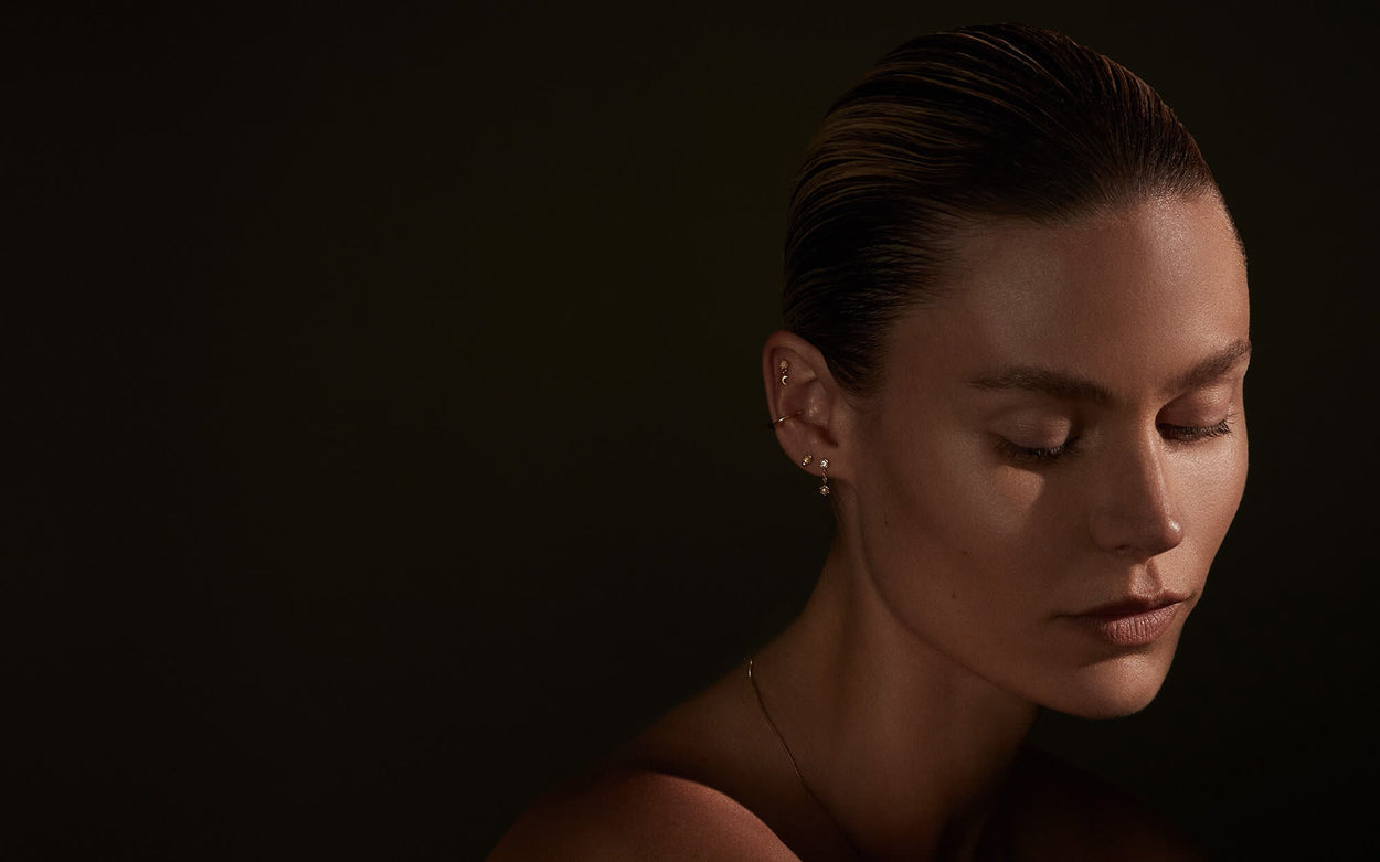 DECO HOOPS (18K GOLD PLATED) - IMAGE 5