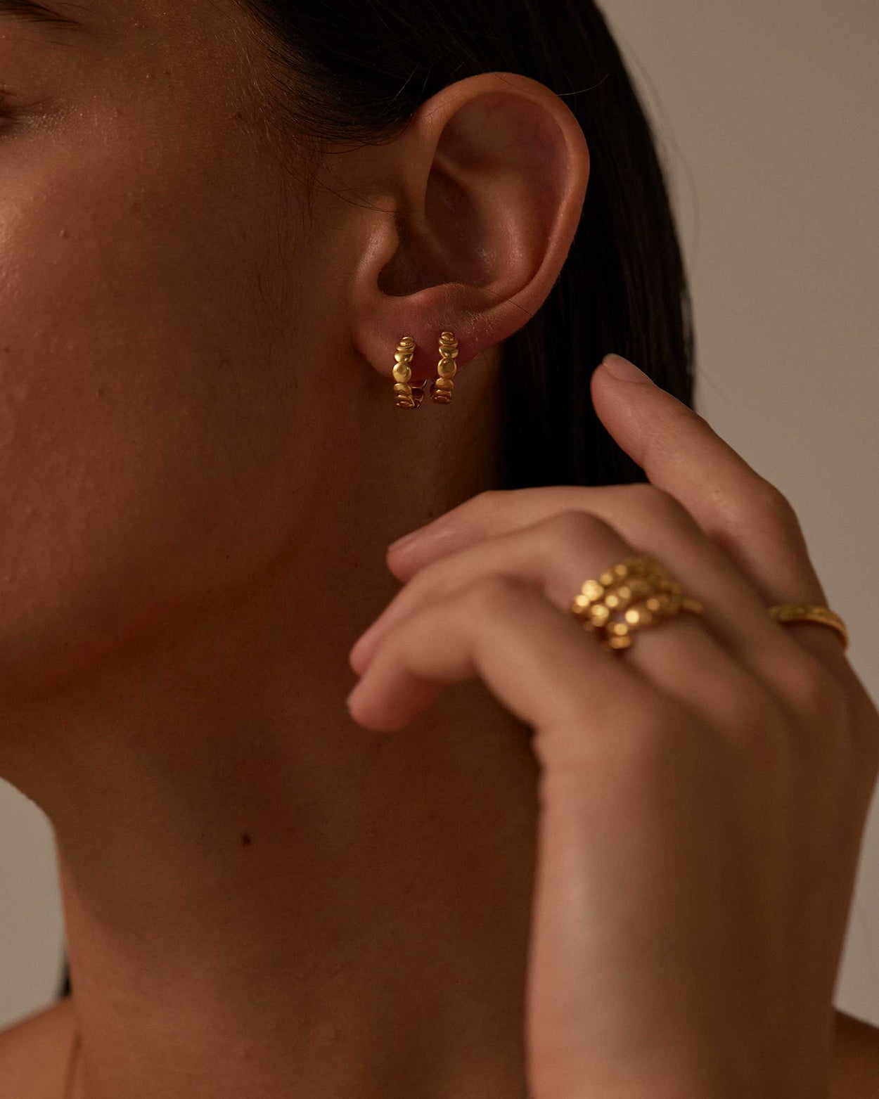 ALCHEMISE HOOPS (18K GOLD PLATED)
