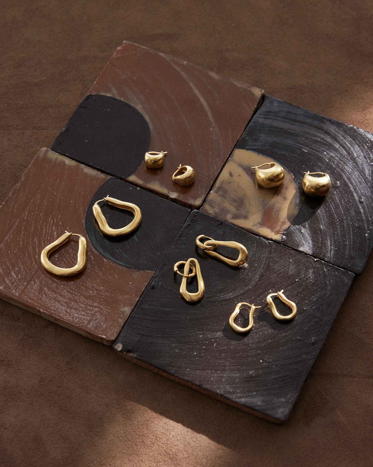 TRESOR HOOPS SMALL (18K GOLD PLATED)