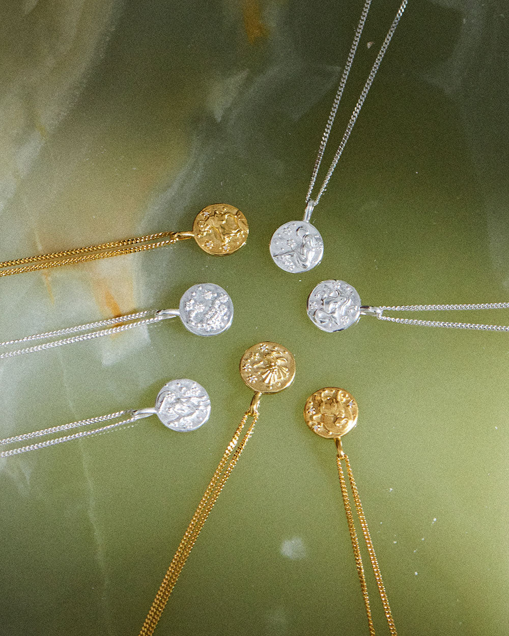 PETITE ZODIAC NECKLACE (STERLING SILVER)