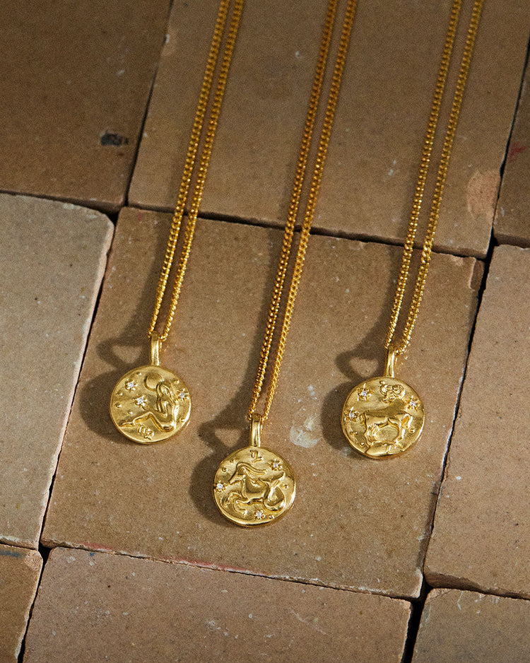 VIRGO PETITE ZODIAC (18K GOLD VERMEIL)