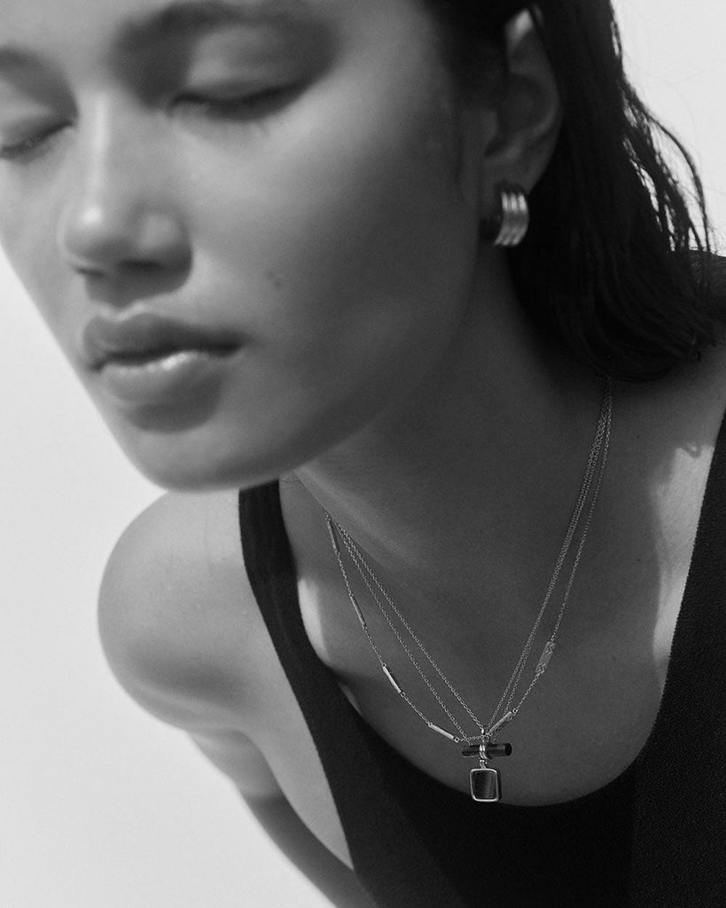 Kirstin Ash◆マラカイトネックレス/シルバー MALACHITE PENDANT NECKLACE (STERLING SILVER) – KIRSTIN ASH