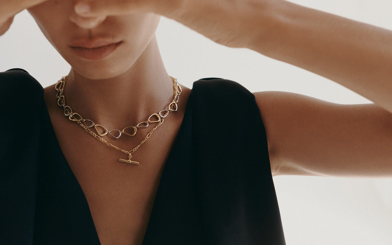 FLUX NECKLACE (MIXED METAL)