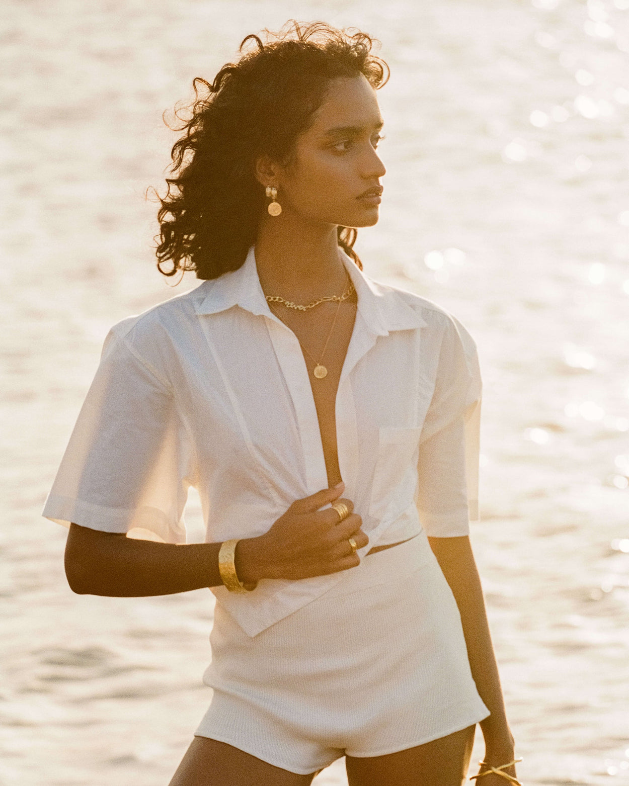 REVER CHAIN NECKLACE (18K GOLD PLATED)