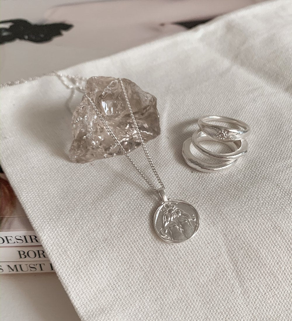 GEMINI ZODIAC (STERLING SILVER) - IMAGE 3