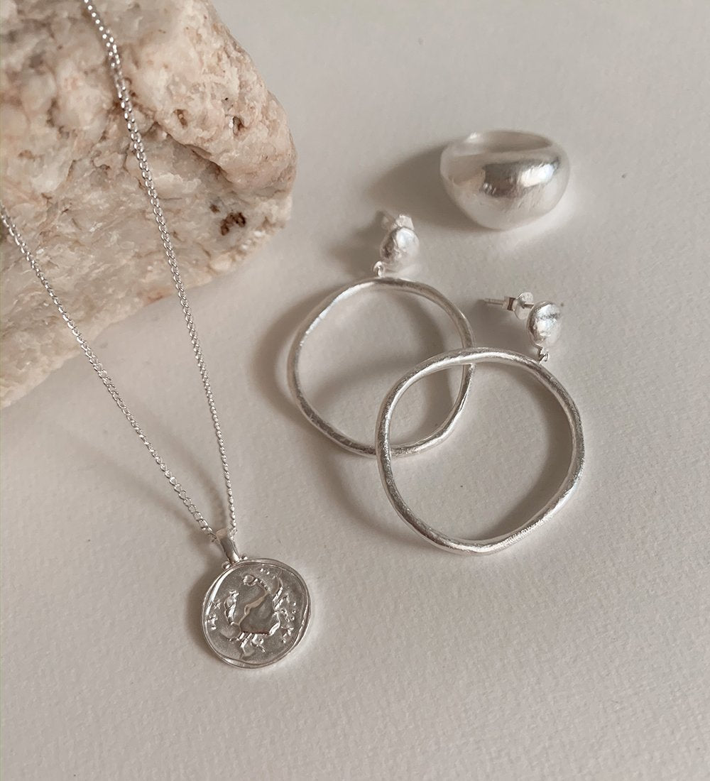 CANCER ZODIAC NECKLACE (STERLING SILVER) - IMAGE 3