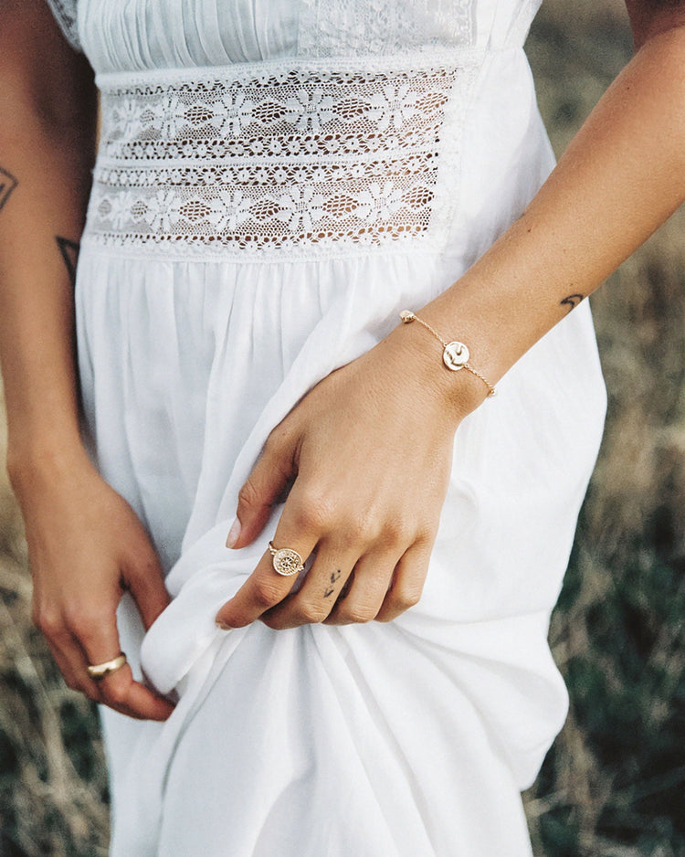 TIDAL PEARL BRACELET (18K GOLD PLATED)