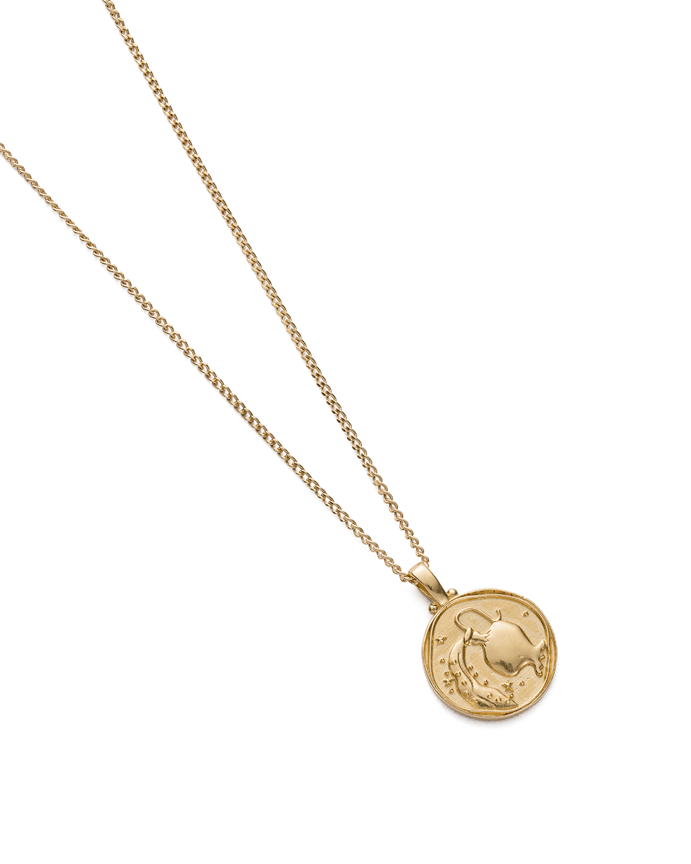 AQUARIUS ZODIAC (18K GOLD VERMEIL) - IMAGE 4