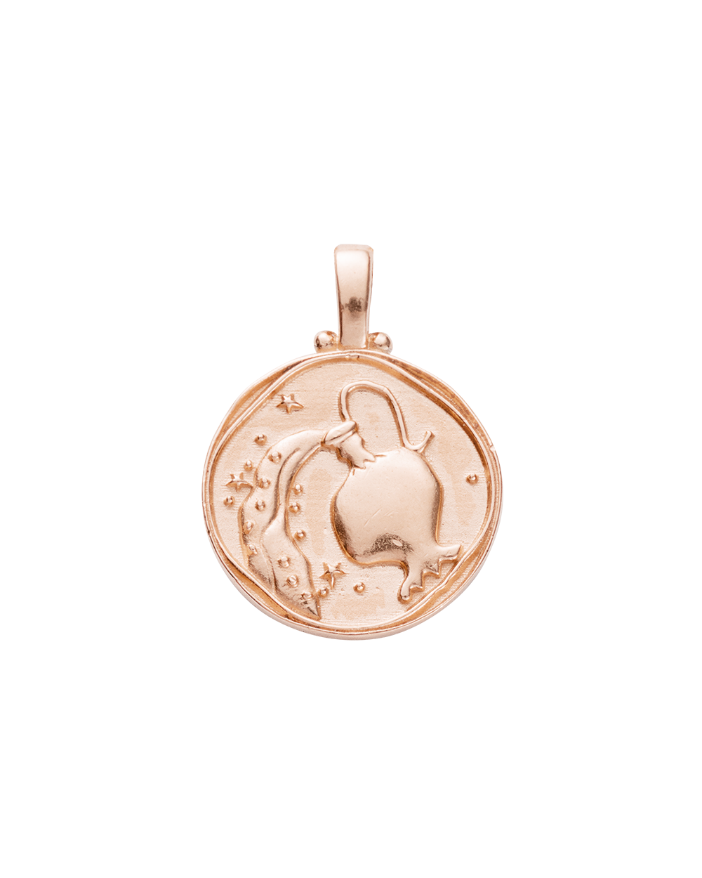 AQUARIUS ZODIAC (18K ROSE GOLD VERMEIL) - IMAGE 1