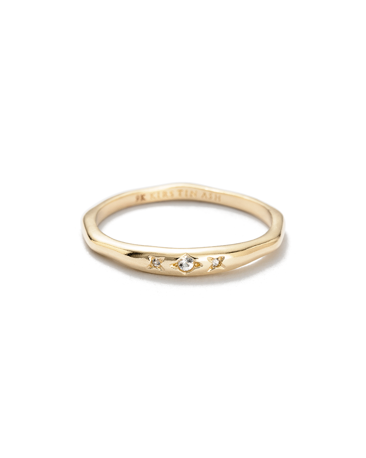 BASK TOPAZ RING (9K GOLD) - IMAGE 1