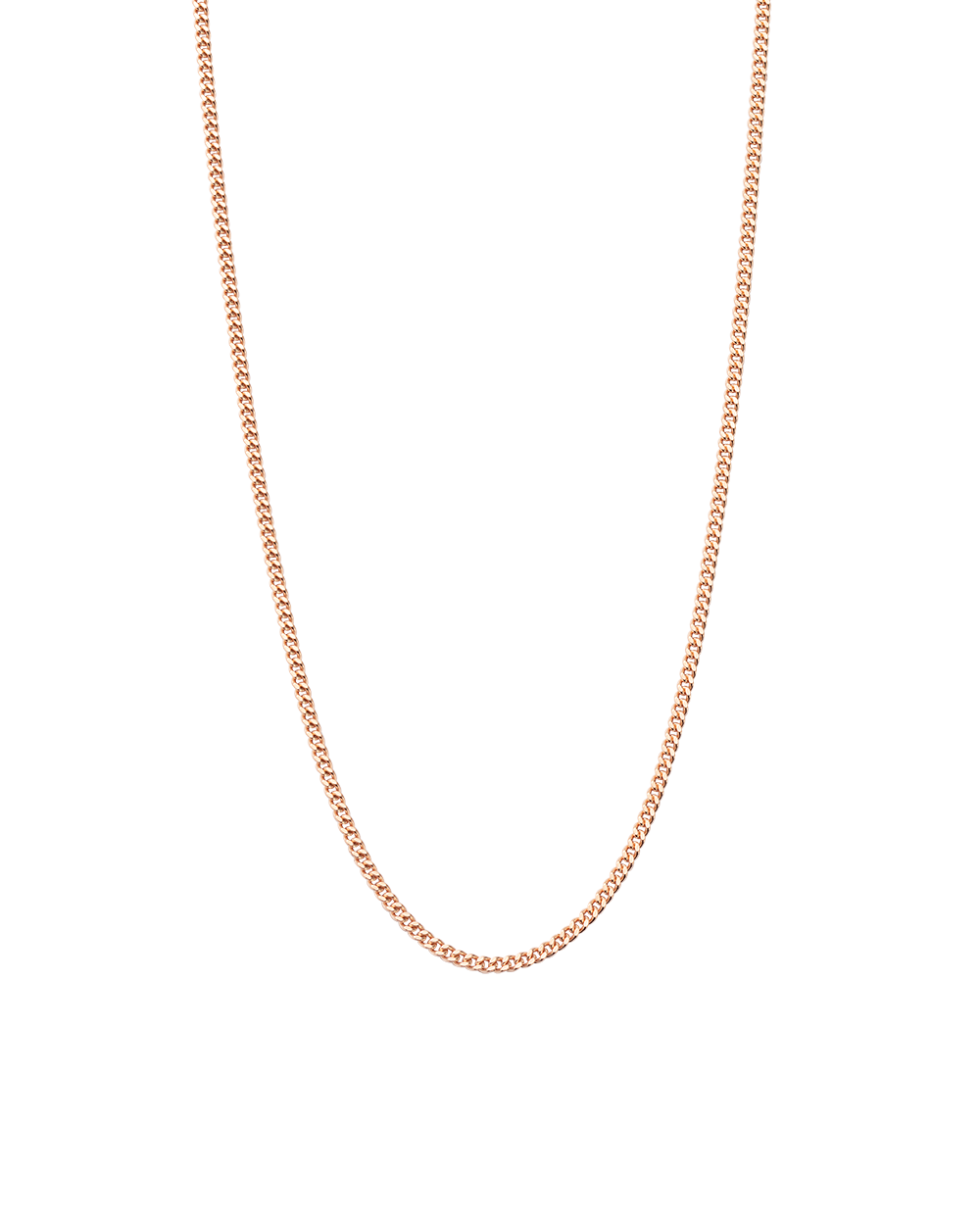 BESPOKE CURB CHAIN (18K ROSE GOLD VERMEIL) - IMAGE 1