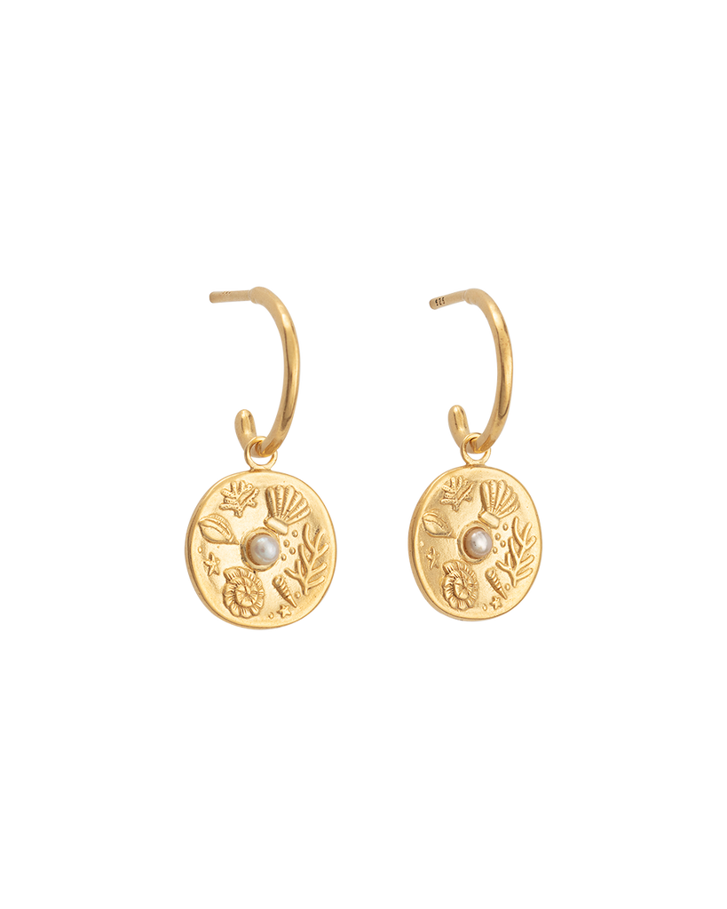 BY THE SEA HOOPS (18K GOLD PLATED) – KIRSTIN ASH (United States)