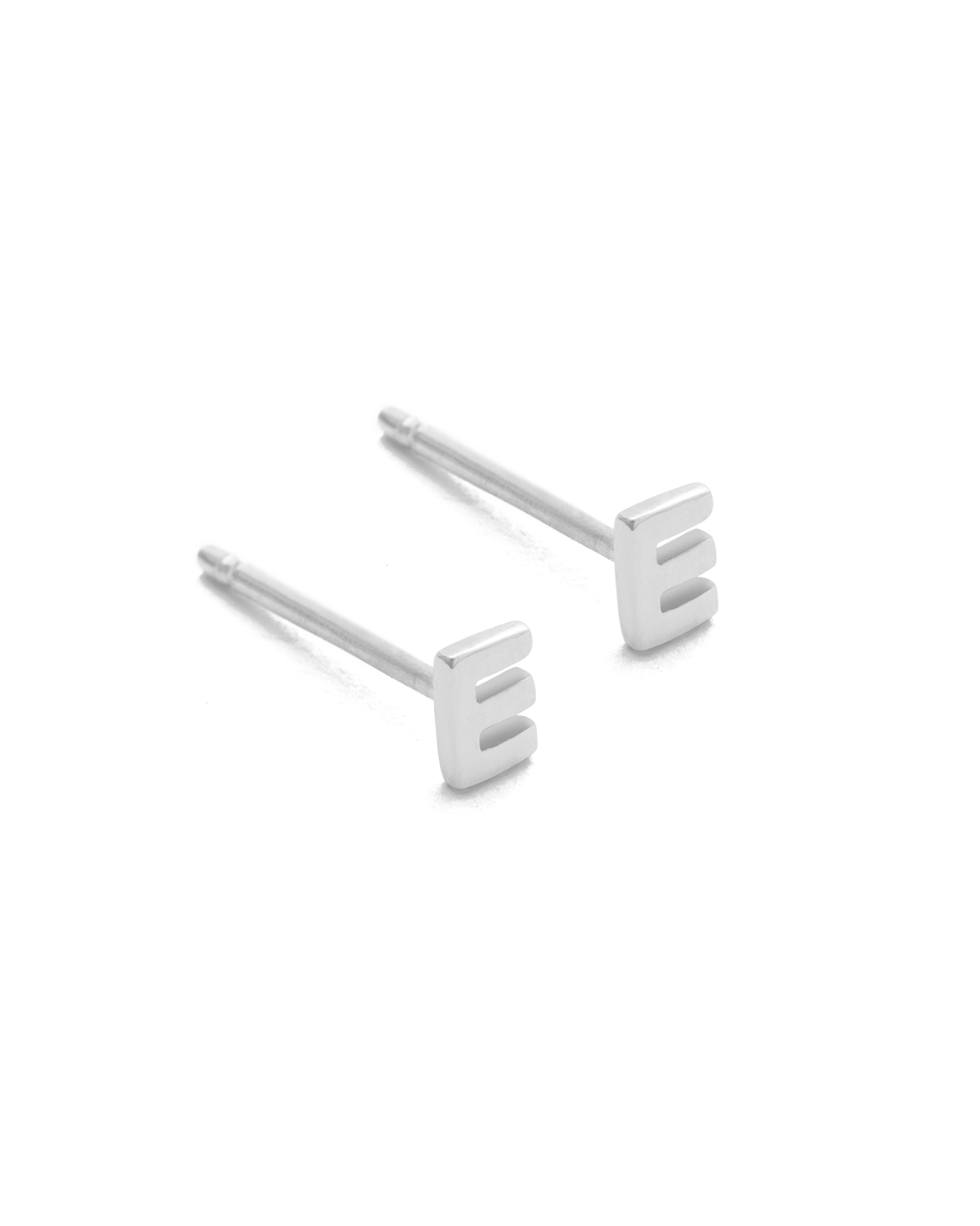 INITIAL EARRINGS (STERLING SILVER)