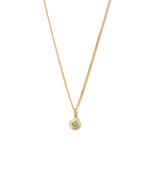 BIRTHSTONE NECKLACE (18K GOLD VERMEIL)