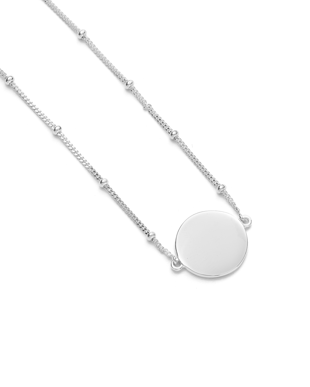 ENGRAVABLE DISC BRACELET (STERLING SILVER)