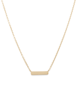 ENGRAVABLE PETITE BAR NECKLACE (9K GOLD)