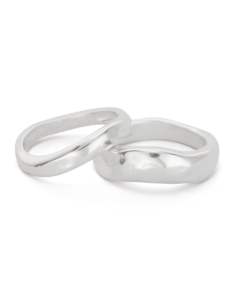 ESSENCE STACKING RING SET (STERLING SIlVER) - IMAGE 1