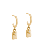 GUIDING STAR HOOPS (18K GOLD PLATED)
