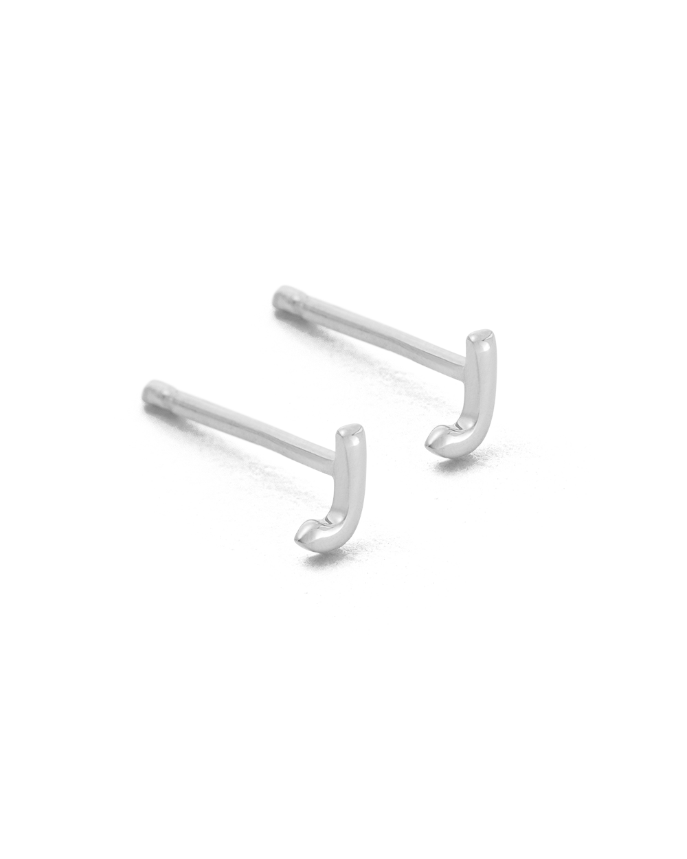 INITIAL EARRINGS (STERLING SILVER)