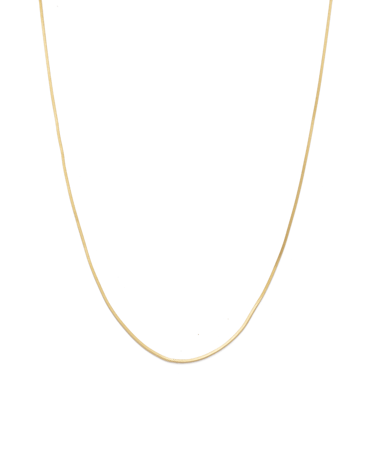 LAST LIGHT CHAIN NECKLACE (18K GOLD PLATED) - IMAGE 1