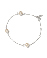 MOON TIDE PEARL BRACELET (STERLING SILVER) - IMAGE 1