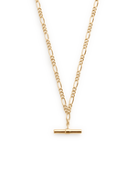 RHYTHM T-BAR NECKLACE (18K GOLD PLATED)