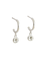 STAR COIN HOOPS (STERLING SILVER) - IMAGE 1