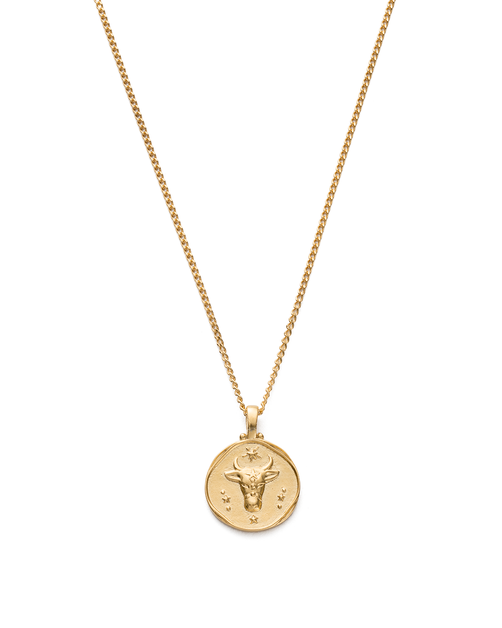 TAURUS ZODIAC NECKLACE (18K GOLD VERMEIL) - IMAGE 1