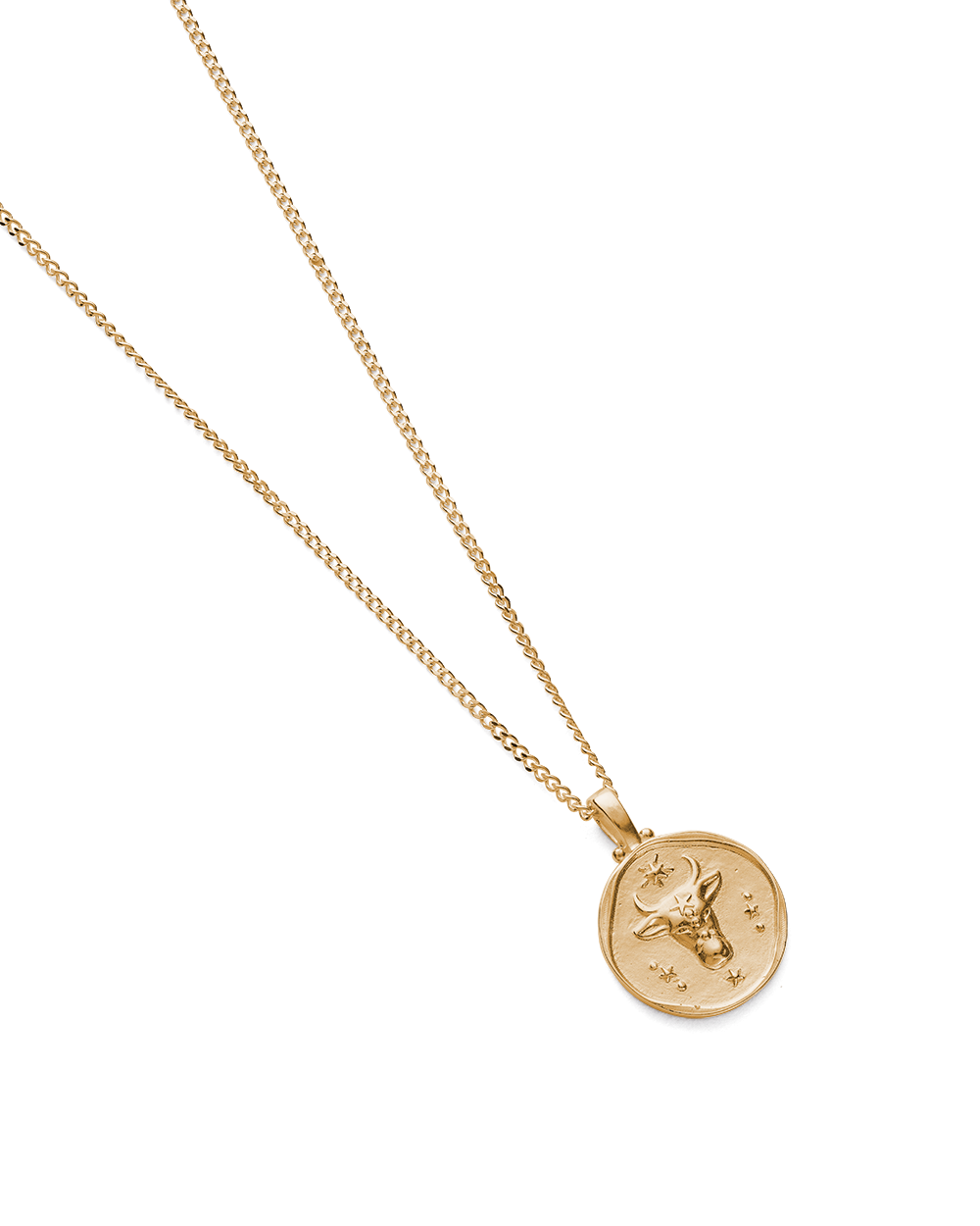 TAURUS ZODIAC NECKLACE (18K GOLD VERMEIL) - IMAGE 4