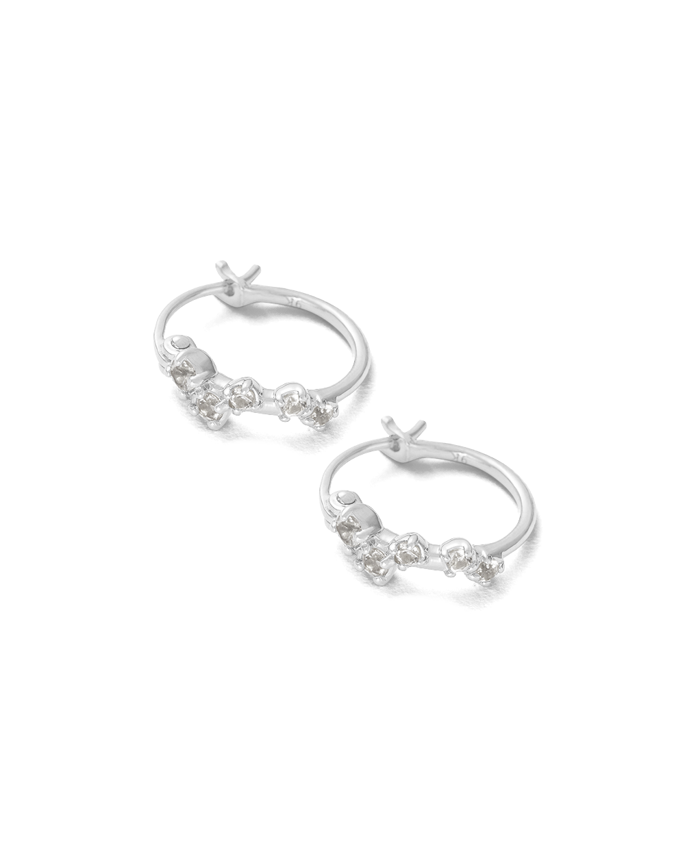 VALENCIA TOPAZ HOOPS (STERLING SILVER)