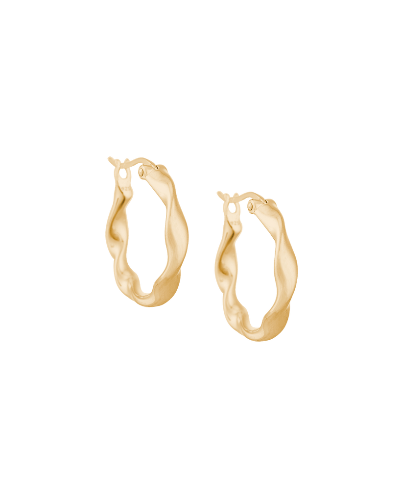WAVE HOOPS (18K GOLD PLATED) – KIRSTIN ASH (United States)