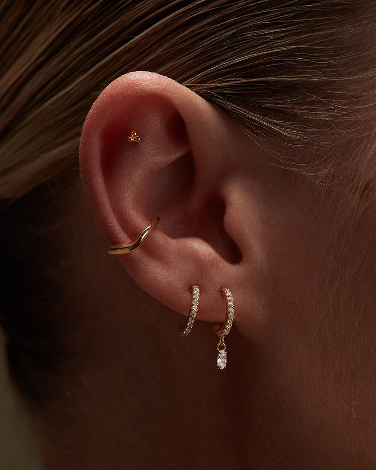 18kt gold KATIA diamond cuff earring