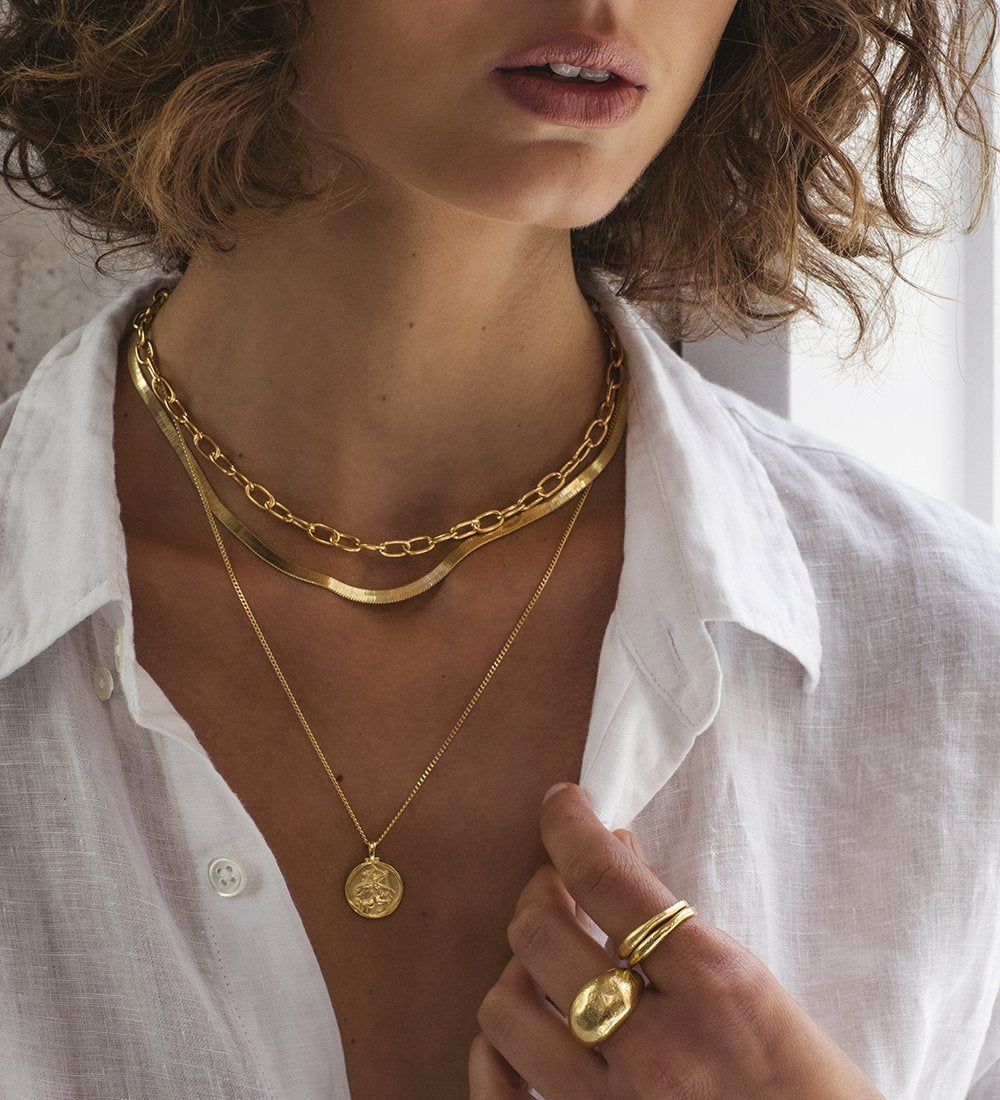 Yves Medium 18kt gold vermeil chain necklace in gold - Sophie Buhai |  Mytheresa