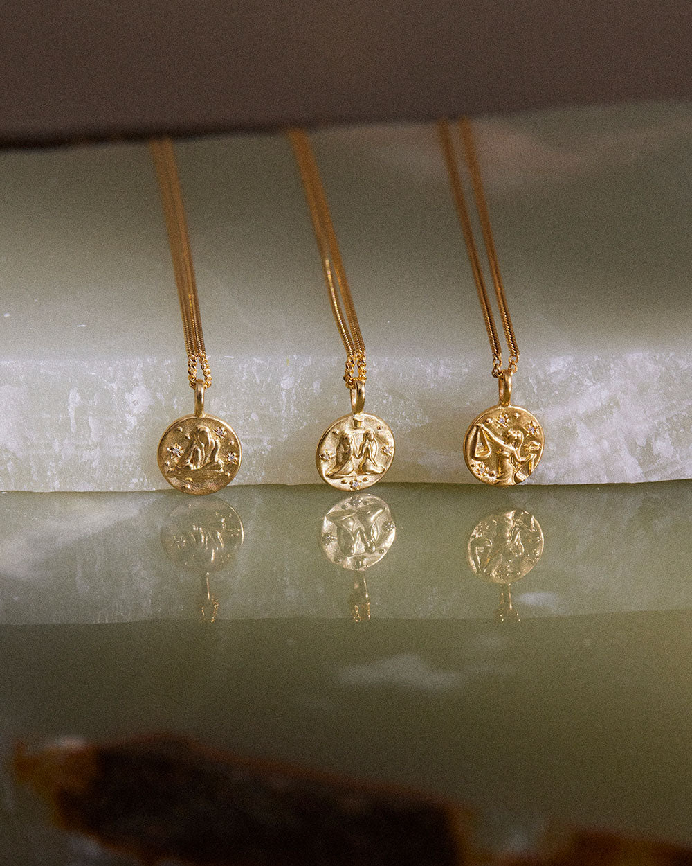 PETITE ZODIAC NECKLACE (18K GOLD VERMEIL)