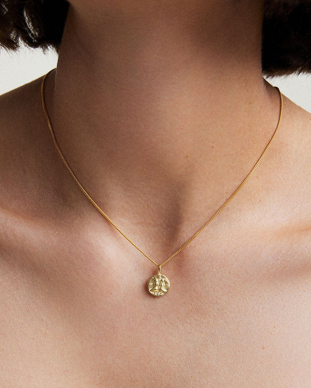 GEMINI PETITE ZODIAC NECKLACE (18K GOLD VERMEIL)