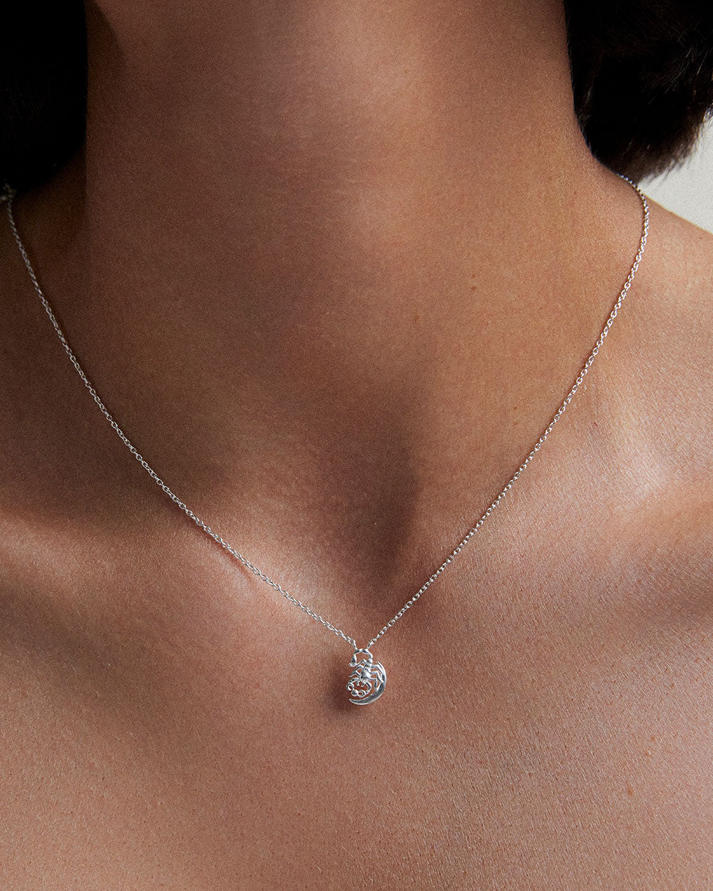 SCORPIO STAR SIGN NECKLACE (STERLING SILVER)