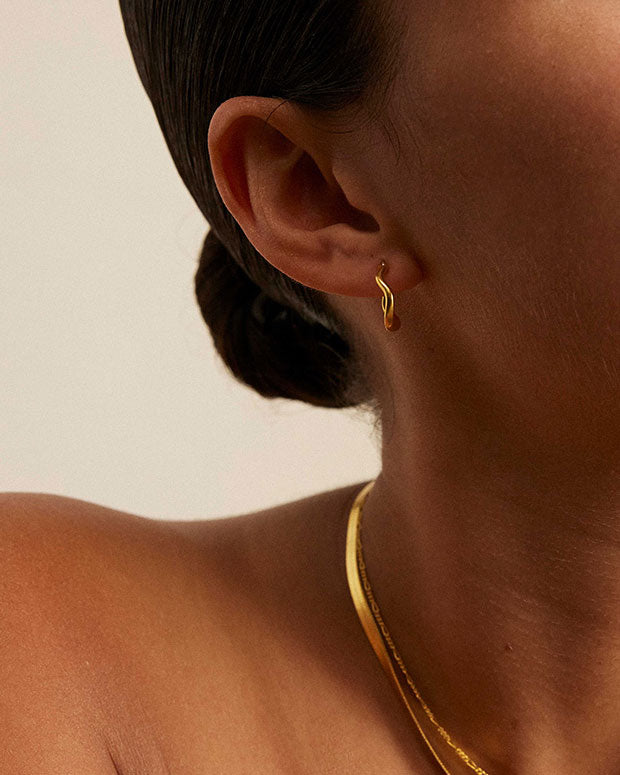 ONDA HOOPS (18K GOLD PLATED)