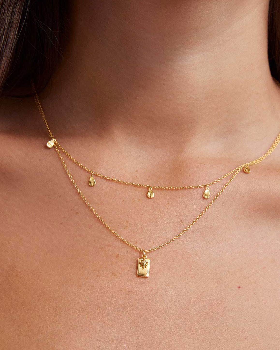 GUIDING STAR NECKLACE (18K GOLD VERMEIL)