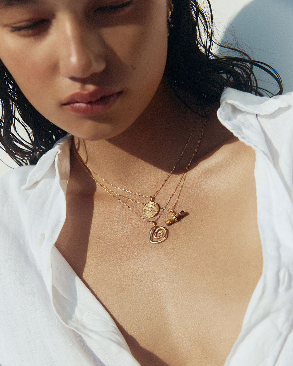 SOLACE COIN NECKLACE (18K GOLD VERMEIL)