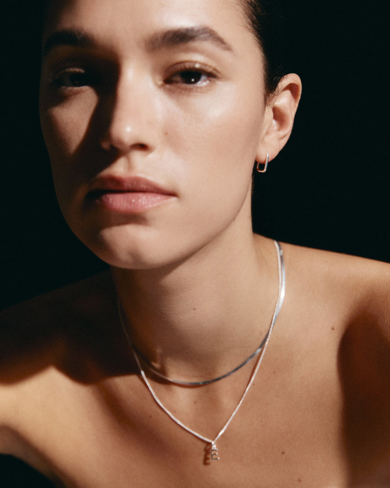 ELYSIUM FINE HOOPS (STERLING SILVER) IMAGE 2