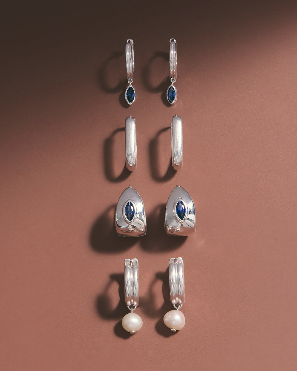 ELYSIUM FINE HOOPS (STERLING SILVER) IMAGE 3