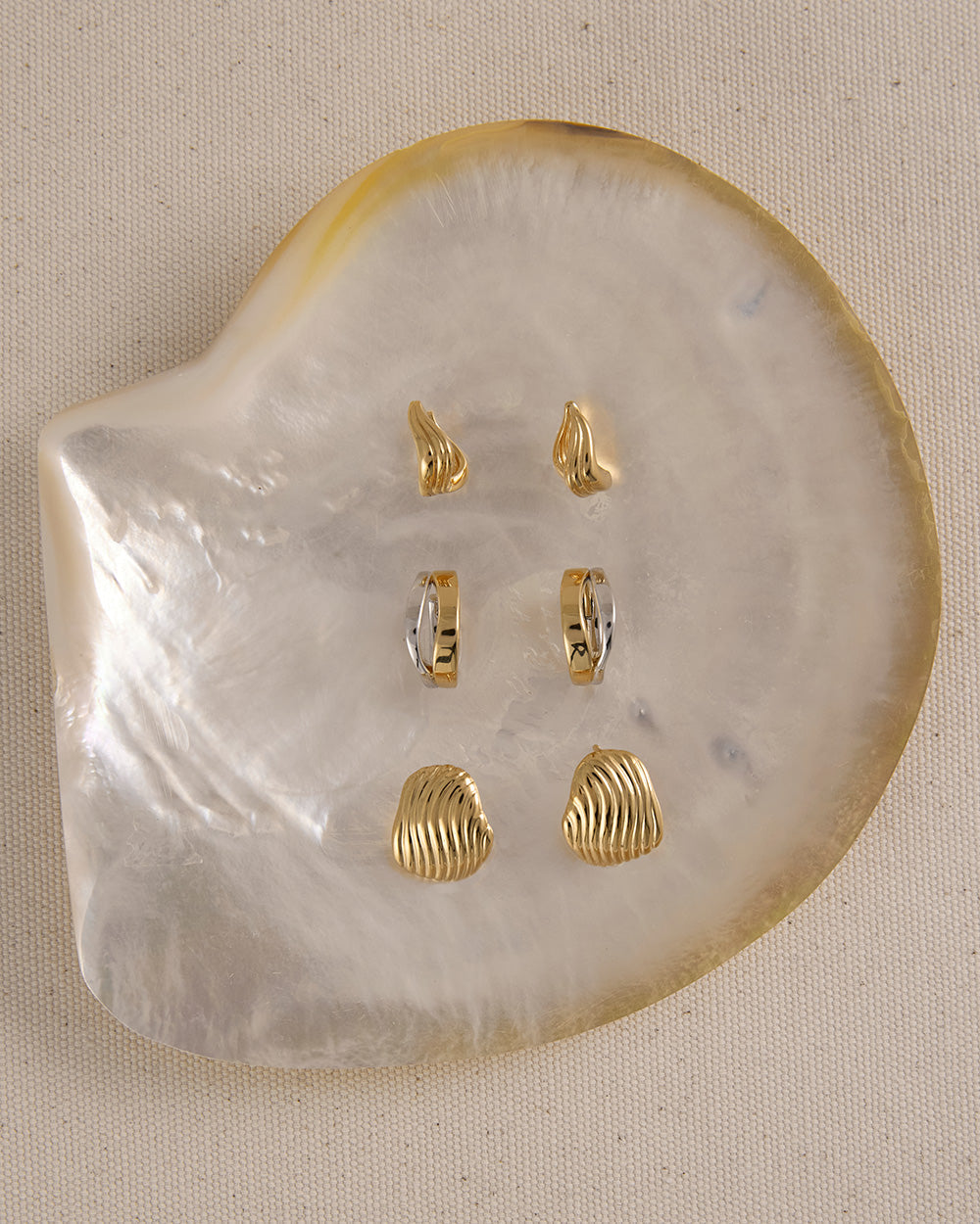RISE HOOPS (18K GOLD PLATED) IMAGE 2