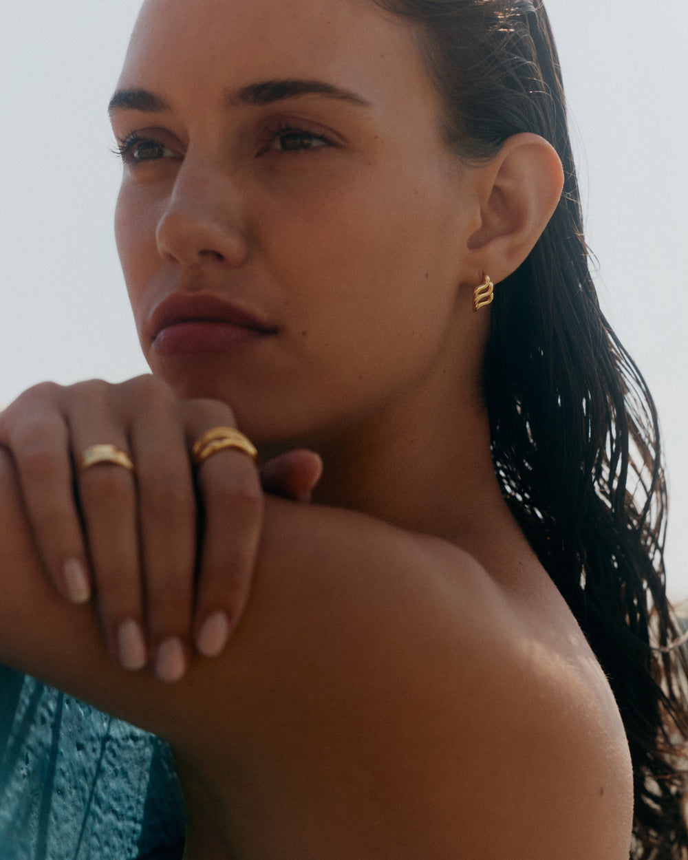 ARISE OVERSIZED STUDS (18K GOLD PLATED)