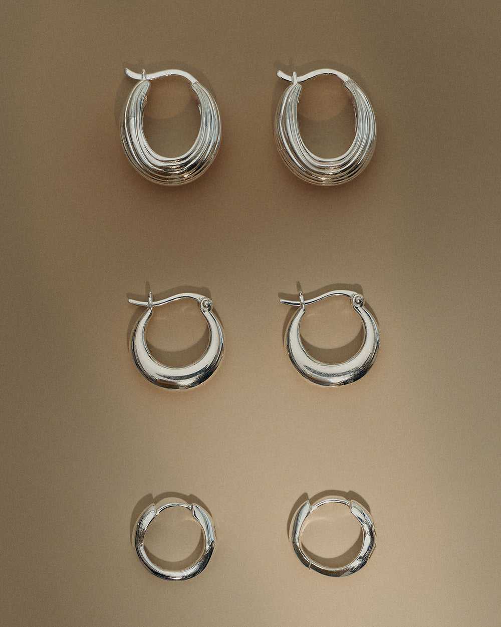 PLACE HOOPS (STERLING SILVER) IMAGE 5