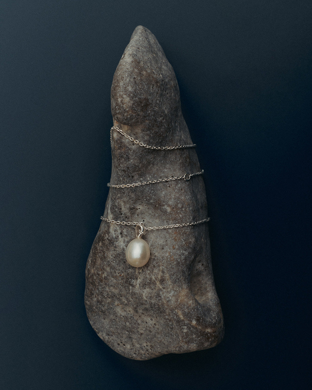 MARIS PEARL NECKLACE (STERLING SILVER) IMAGE 4