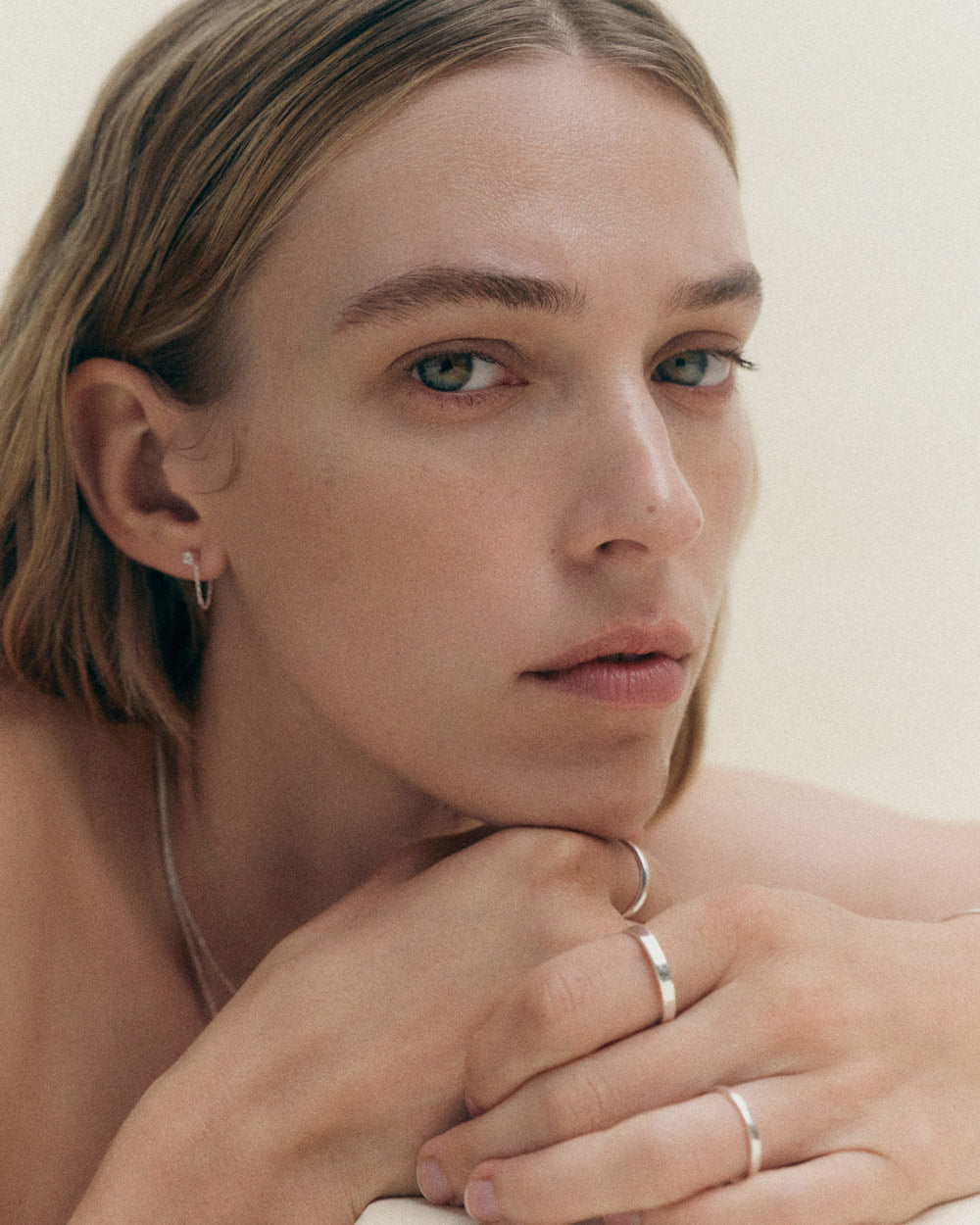 LUMEN CHAIN STUDS (STERLING SILVER)