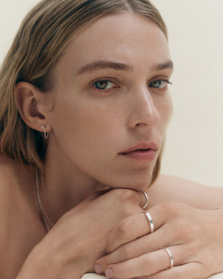 LUMEN CHAIN STUDS (STERLING SILVER)