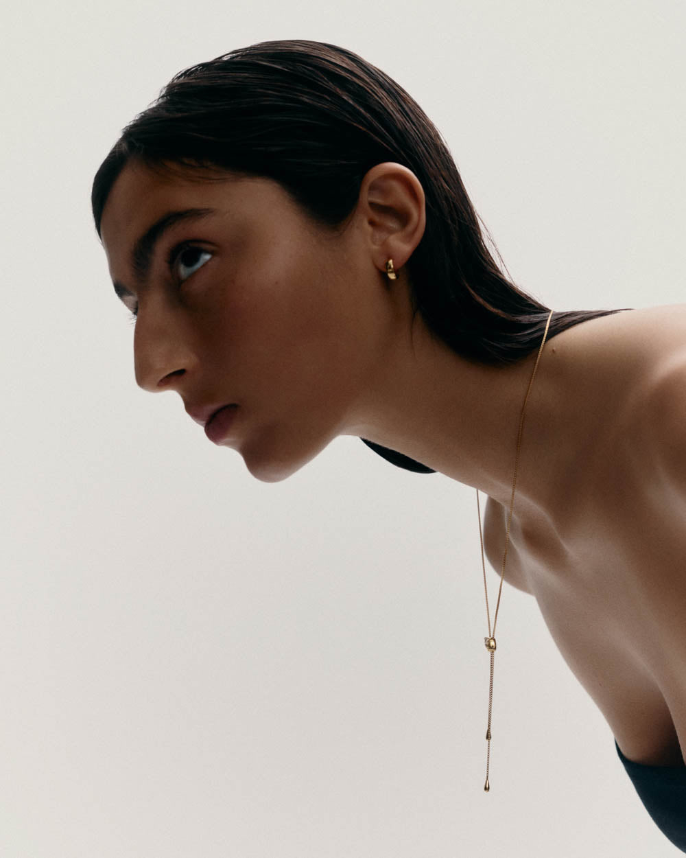 VESSEL LARIAT NECKLACE (18K GOLD PLATED)