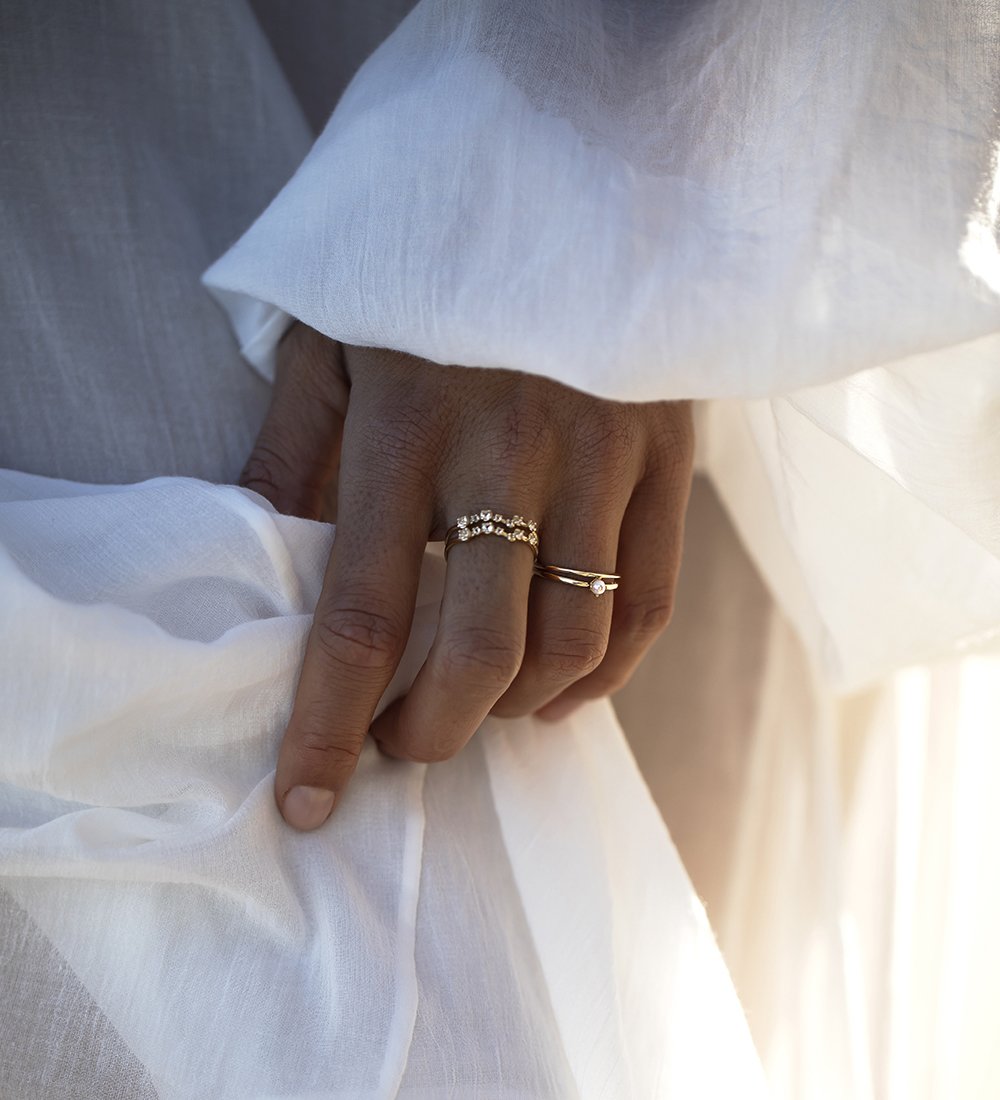 EBB AND FLOW DIAMOND RING (9K GOLD) IMAGE 3