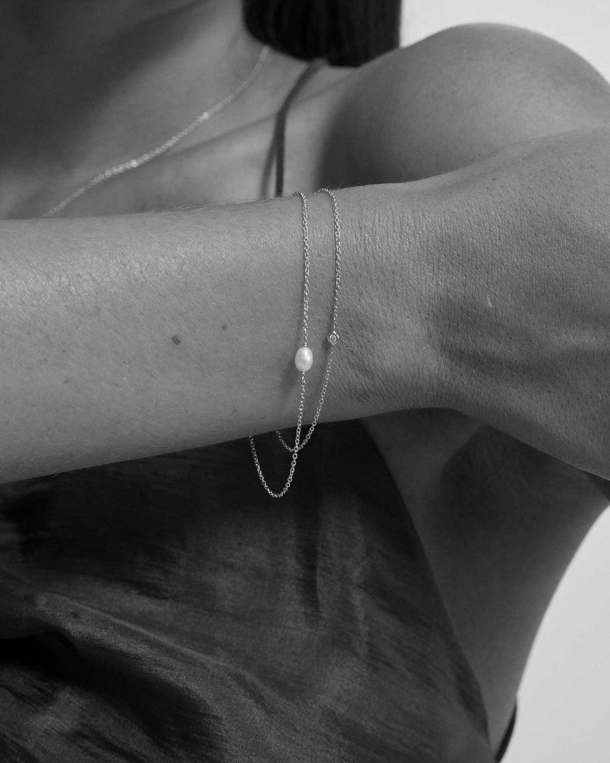 PETITE DIAMOND BRACELET (STERLING SILVER)